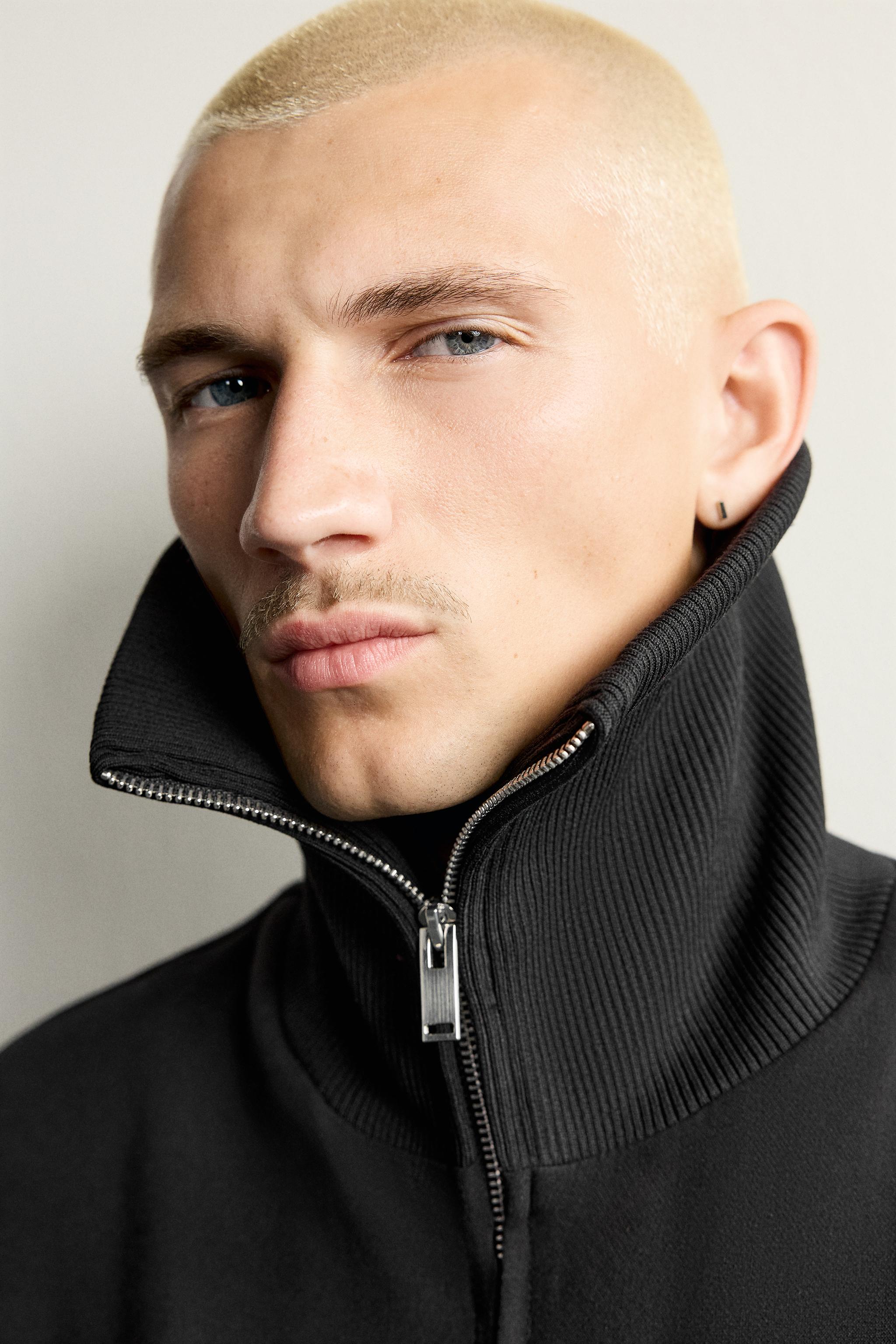BLOUSON BOMBER À COL BIMATIÈRE